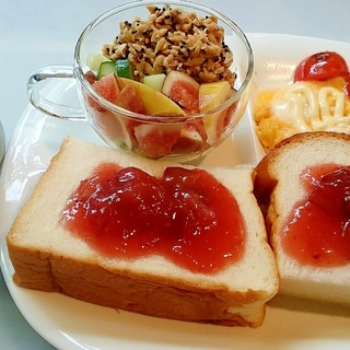 いちじくバターのジャム♪モーニングセット